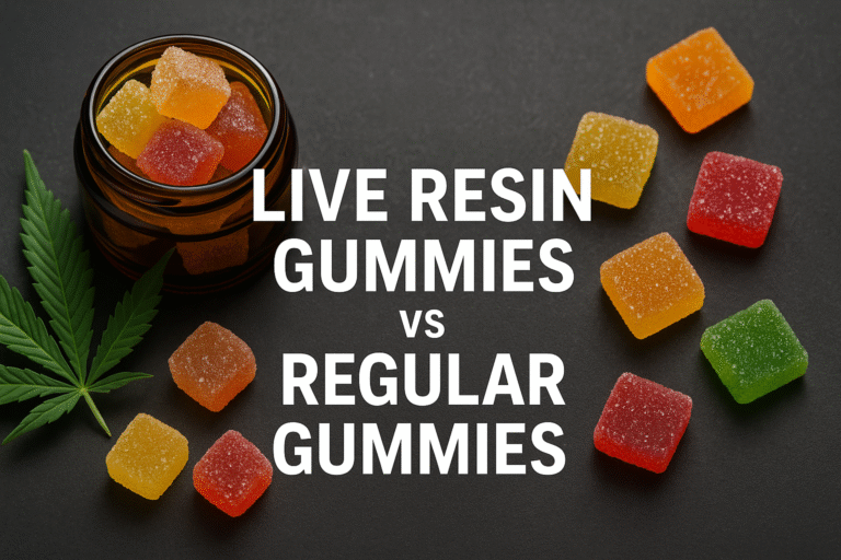 live resin gummies vs regular gummies